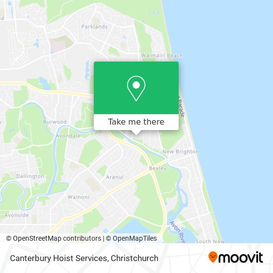 Canterbury Hoist Services map