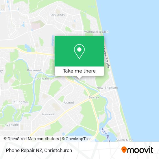 Phone Repair NZ map