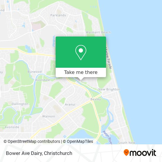 Bower Ave Dairy map