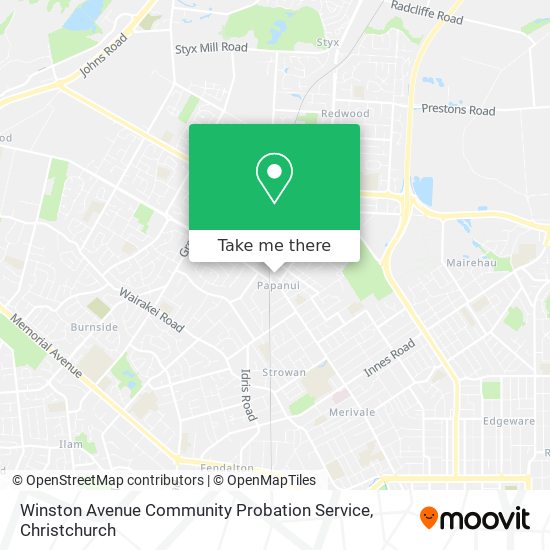 Winston Avenue Community Probation Service map