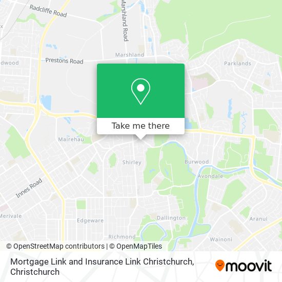 Mortgage Link and Insurance Link Christchurch map