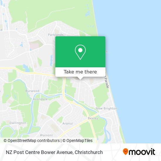 NZ Post Centre Bower Avenue map