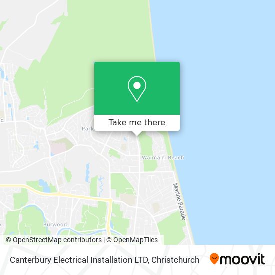 Canterbury Electrical Installation LTD map