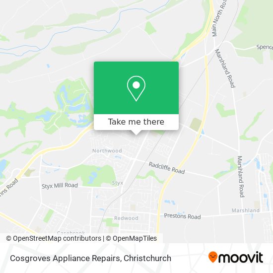 Cosgroves Appliance Repairs map