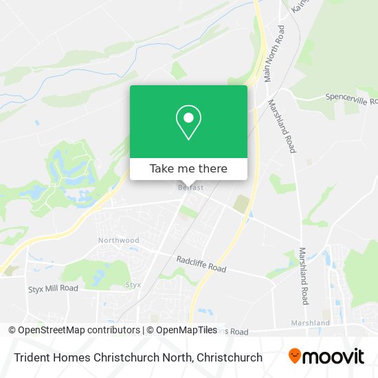 Trident Homes Christchurch North map