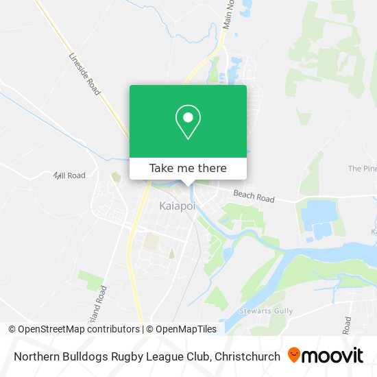 Northern Bulldogs Rugby League Club map