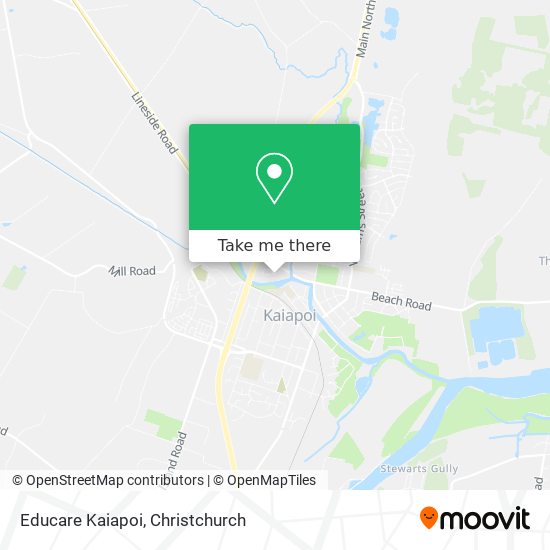 Educare Kaiapoi map