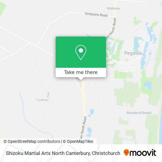 Shizoku Martial Arts North Canterbury map