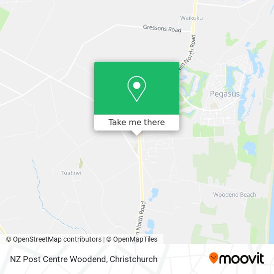 NZ Post Centre Woodend map