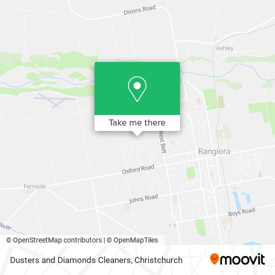 Dusters and Diamonds Cleaners map