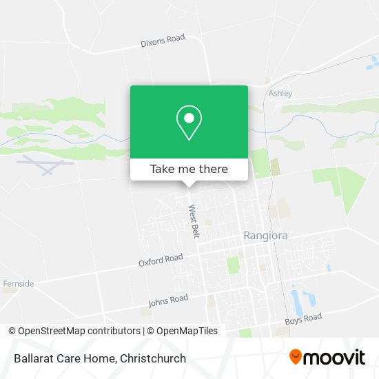 Ballarat Care Home map