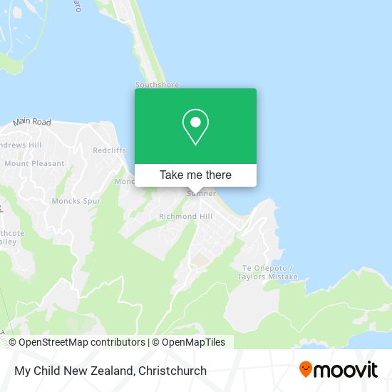 My Child New Zealand map