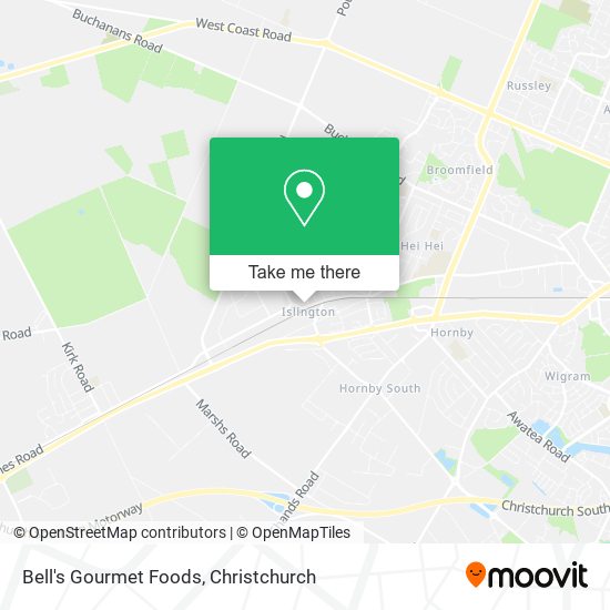 Bell's Gourmet Foods map