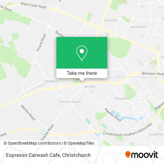 Espresso Carwash Cafe map