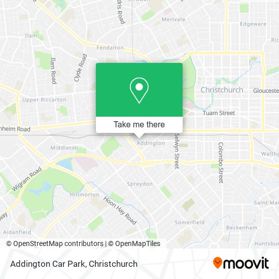 Addington Car Park map