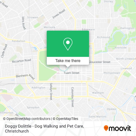 Doggy Dolittle - Dog Walking and Pet Care map