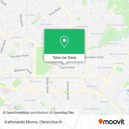 Kathmandu Momo map