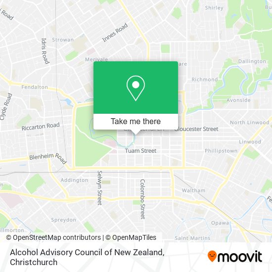 How to get to Alcohol Advisory Council of New Zealand in Christchurch