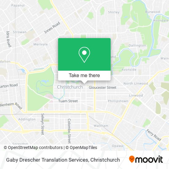 Gaby Drescher Translation Services map