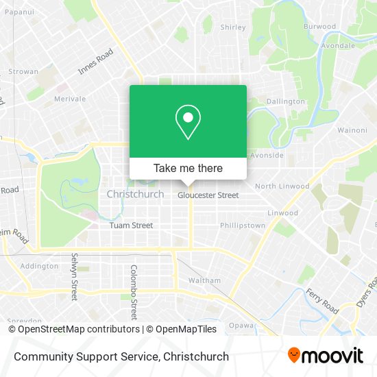 Community Support Service map