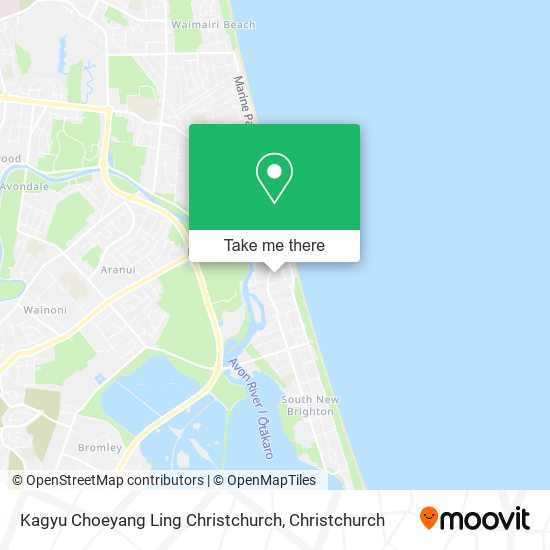 Kagyu Choeyang Ling Christchurch map