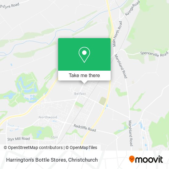 Harrington's Bottle Stores map