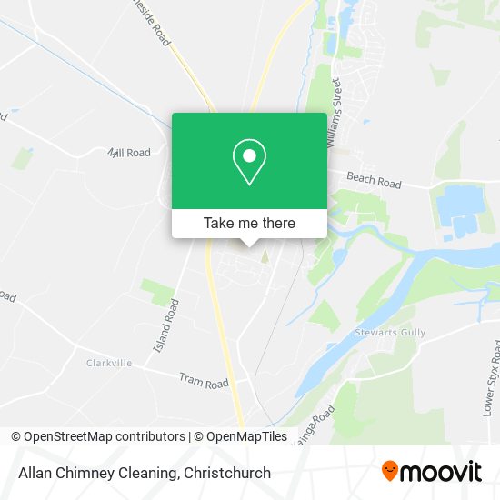 Allan Chimney Cleaning map