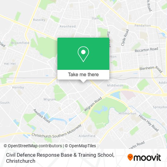 Civil Defence Response Base & Training School map
