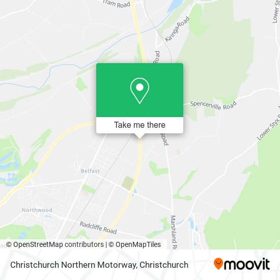 Christchurch Northern Motorway地图