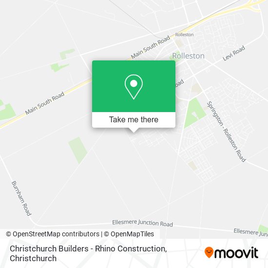 Christchurch Builders - Rhino Construction map