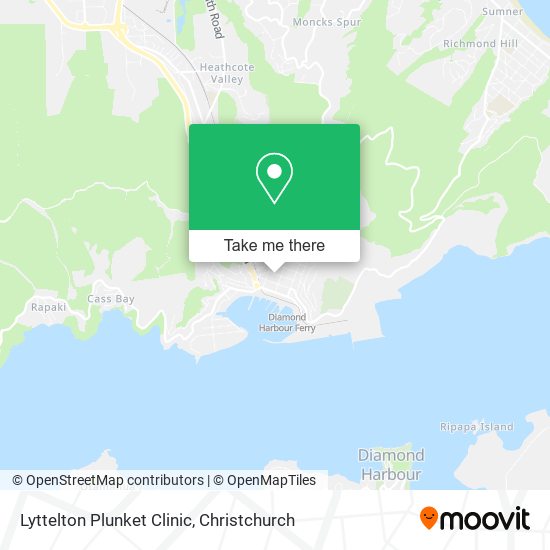 Lyttelton Plunket Clinic map