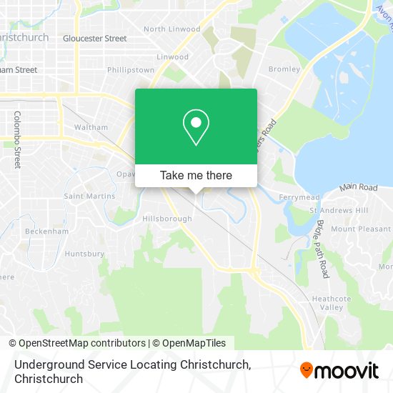 Underground Service Locating Christchurch地图