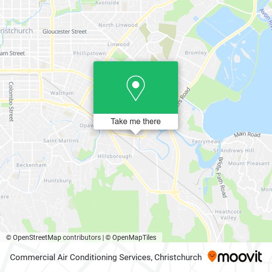 Commercial Air Conditioning Services map