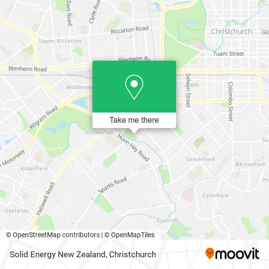 Solid Energy New Zealand map