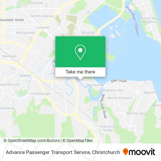 Advance Passenger Transport Service map