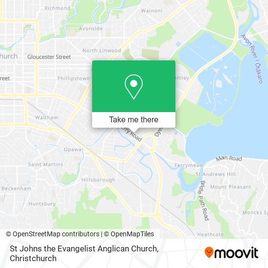 St Johns the Evangelist Anglican Church map