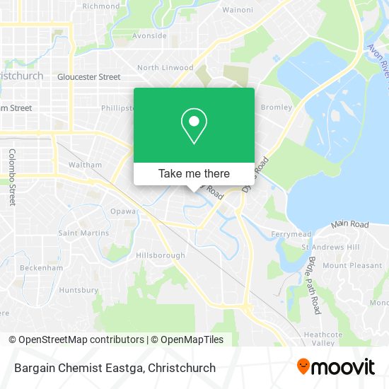 Bargain Chemist Eastga map