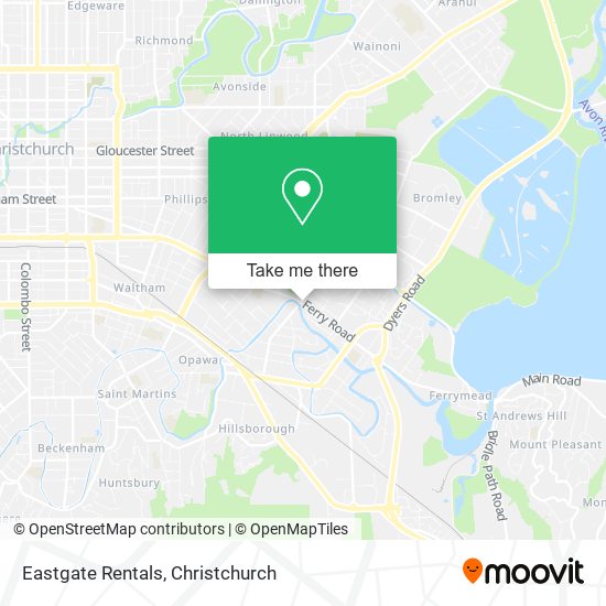 Eastgate Rentals map