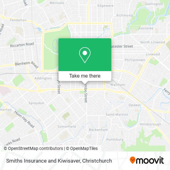 Smiths Insurance and Kiwisaver map