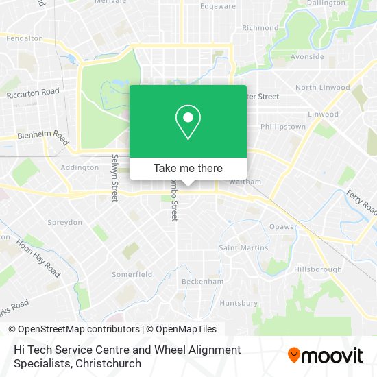 Hi Tech Service Centre and Wheel Alignment Specialists map