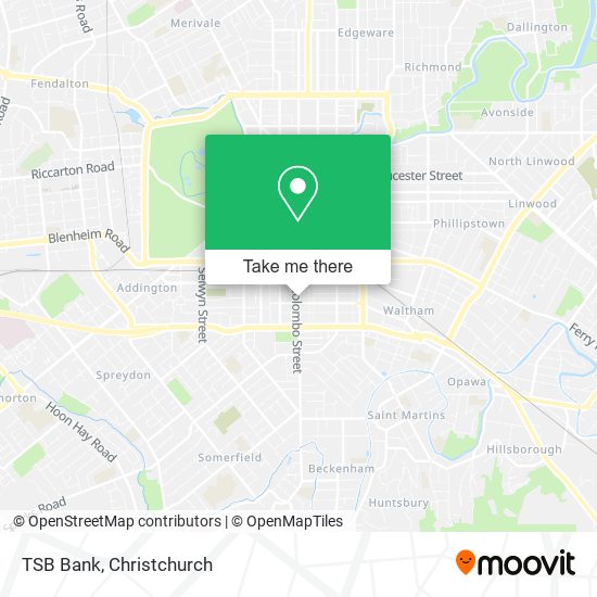 TSB Bank map