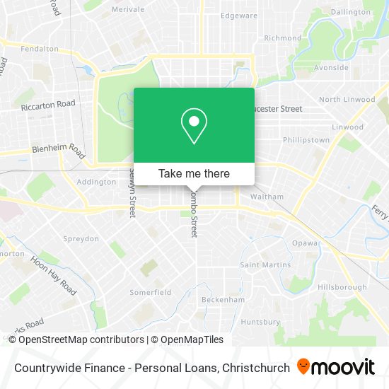Countrywide Finance - Personal Loans map