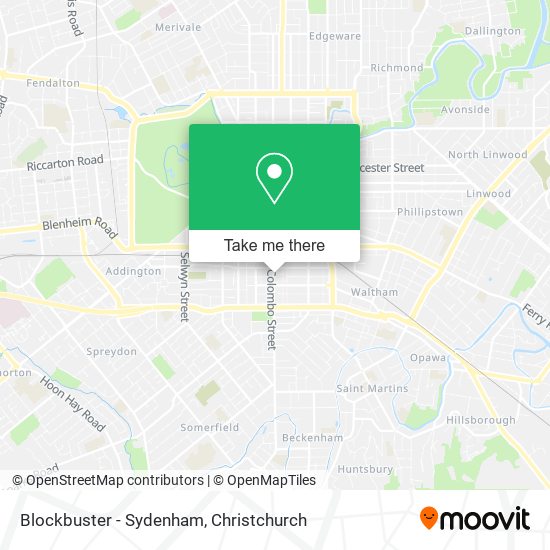 Blockbuster - Sydenham map