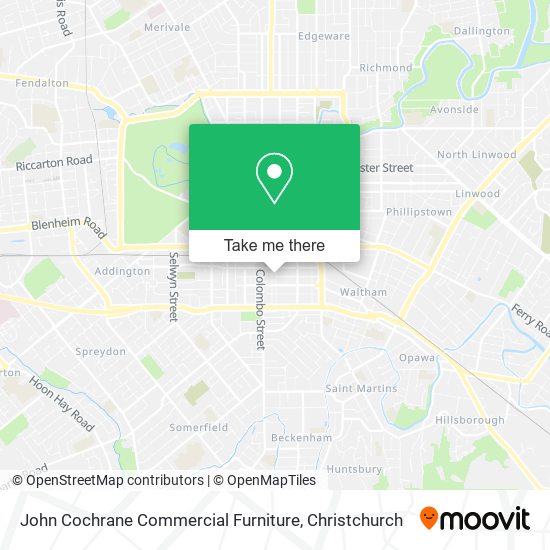 John Cochrane Commercial Furniture map