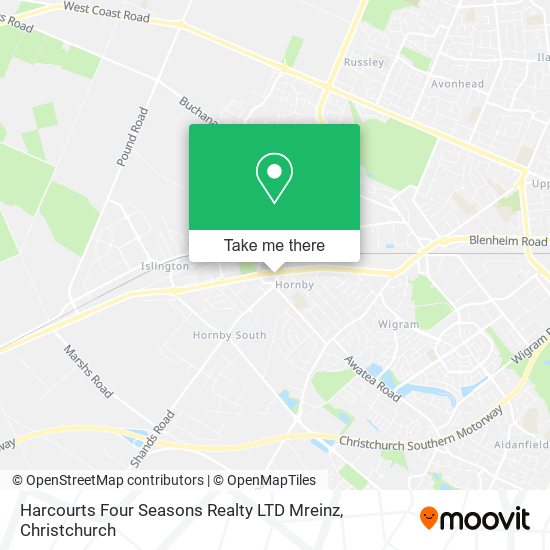 Harcourts Four Seasons Realty LTD Mreinz map