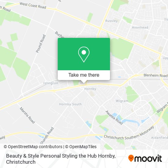 Beauty & Style Personal Styling the Hub Hornby map