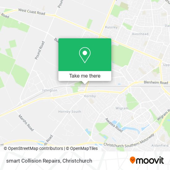 smart Collision Repairs map