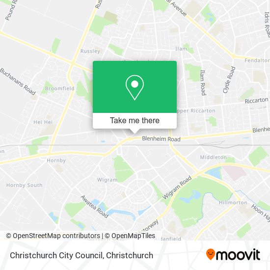 Christchurch City Council map