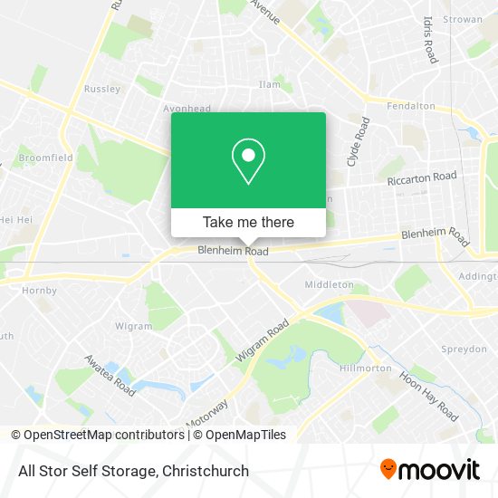 All Stor Self Storage map