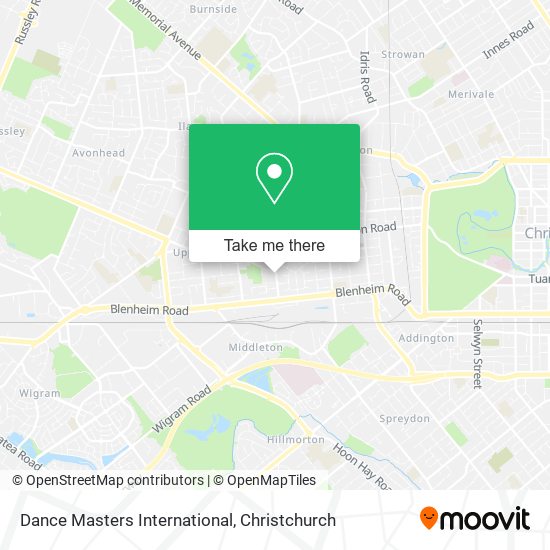 Dance Masters International map